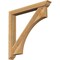 Ekena Millwork Westlake Traditional Rough Sawn Bracket w/ Offset Brace, Western Red Cedar, 6"W x 46"D x 46"H BKT0604X46X46WTL01RWR - alternate 1